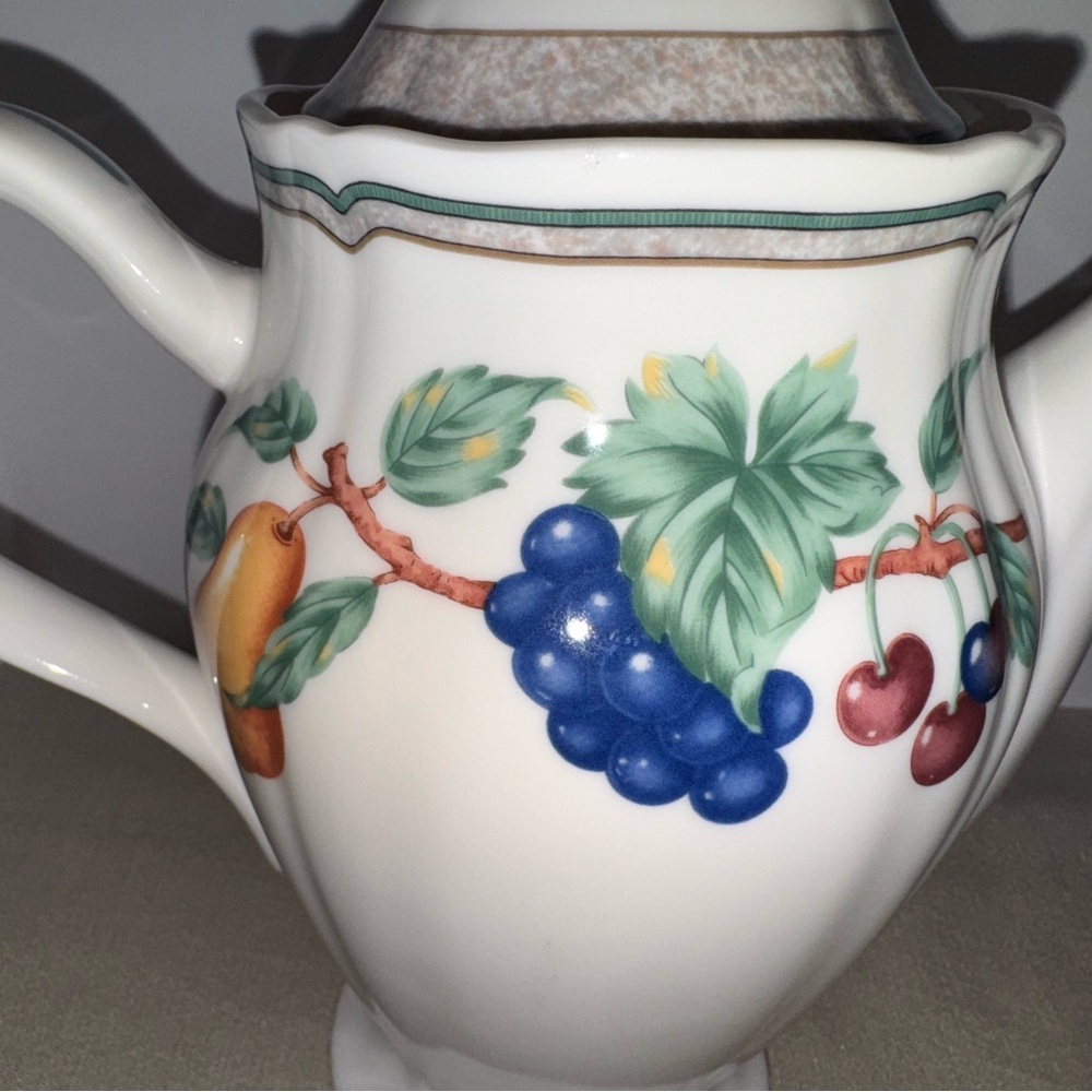 Vintage Noritake Homecraft Orchard Estate Coffee or Tea Pot with Lid 9236 RARE - Picture 8 of 16